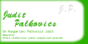 judit palkovics business card